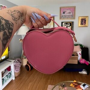 Heart shaped crossbody bag